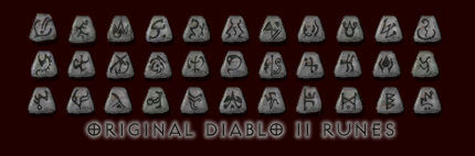 Original Diablo II Runes